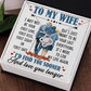 To My Wife - I May Not Be Your First Love - Love Knot Necklace