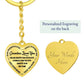 Grandma Loves You - Heart Keychain