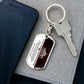 To My Badass Granddaughter - Red KeyChain