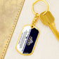 To My Badass Granddaughter - KeyChain