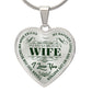 To My Gorgeous Wife - Green Text