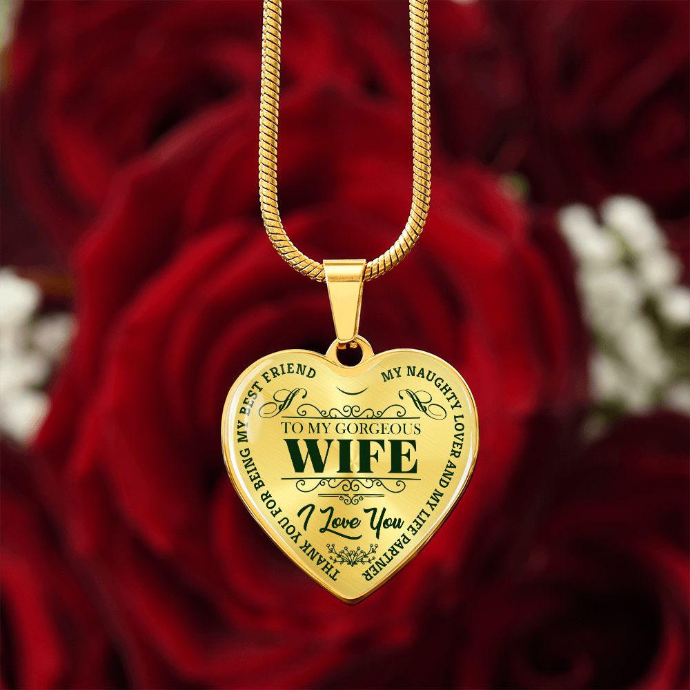 To My Gorgeous Wife - Green Text