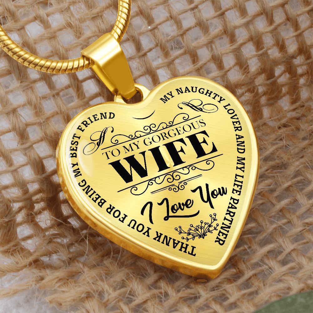 To My Gorgeous Wife - Black Text