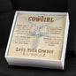 To My Cowgirl - CZ Cross Necklace