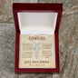 To My Cowgirl - CZ Cross Necklace