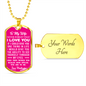 Wife - If I Could Give You One Thing in Life - Pink