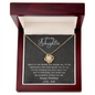 Daughter - Wonderful Person - Love Knot Necklace
