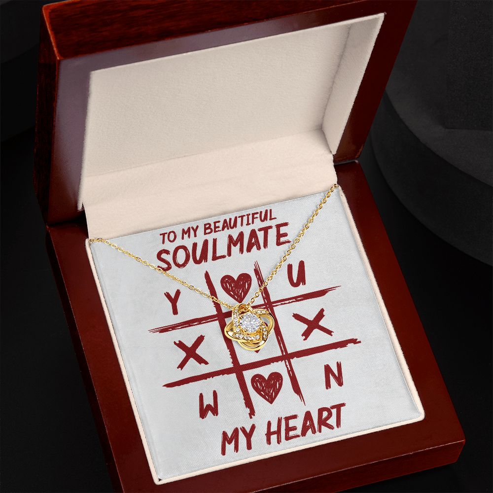 To My Beautiful Soulmate - Love Knot Necklace