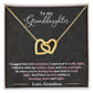 Granddaughter - I Hugged This Little Pendant - Love Grandma