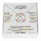 Daughter - Someday When The Pages Of My Life End - Delicate Heart Necklace