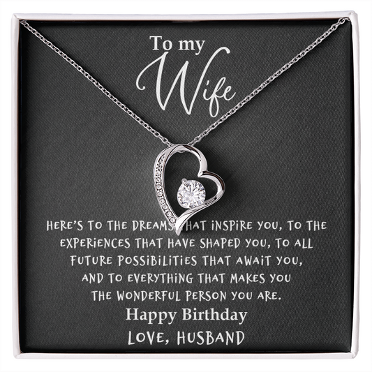 Wife - Wonderful - Forever Love Necklace
