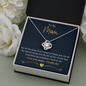Mom - For All The Times - Love Knot Necklace